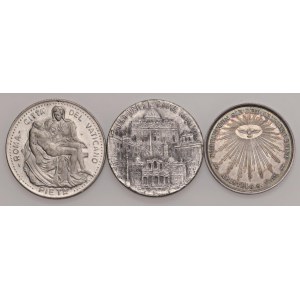 Papal medals - Lotto di 3 Medaglie Papali in Argento ( 39 gr.) - ...
