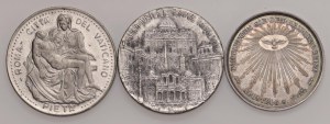 Papal medals - Lot of 3 Papal Medals in Silver ( 39 gr.) - ...
