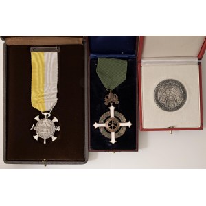 Papal medals - Lotto di 3 Medaglie in cofanetto di emissione Papa...