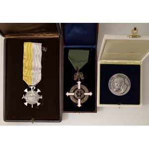 Papal medals - Lotto di 3 Medaglie in cofanetto di emissione Papa...