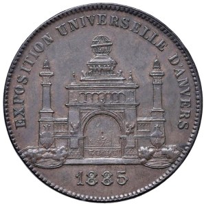 Foreign medals - BELGIUM.Token 1885 Universal Exhibition of Anv...