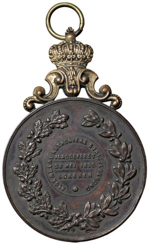 Foreign medals - BELGIUM.Leopold II Medal 1895 Award for Loker...