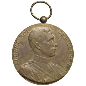 Foreign medals - BELGIO. Medaglia 1932 Alberto Re del Belgio, conco...