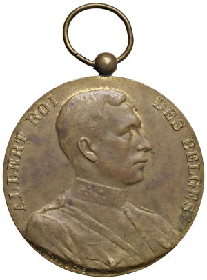 Foreign medals - BELGIUM. 1932 medal Albert King of Belgium, conco...