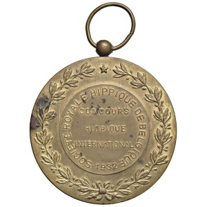Foreign medals - BELGIO. Medaglia 1932 Alberto Re del Belgio, conco...