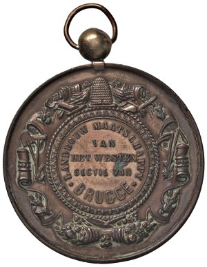 Foreign medals - BELGIUM.Leopold II undated medal for Brugge...