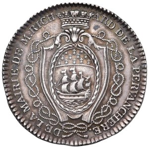 Foreign medals - FRANCIA Gettone 1787-1788 De la Mairie de M. Richa...