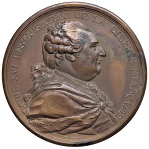 Foreign medals - FRANCIA. Luigi XVI (1774-1793) Medaglia 1789 Per l...