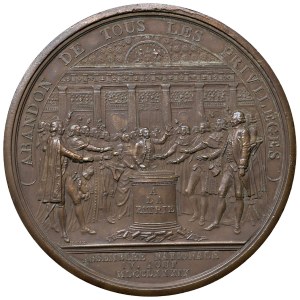 Foreign medals - FRANCIA. Luigi XVI (1774-1793) Medaglia 1789 Per l...