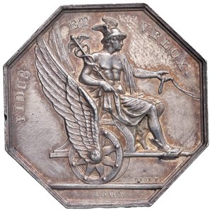 Foreign medals - FRANCIA Gettone 1809 Messaggeria Imperiale, per La...