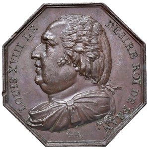 Foreign medals - FRANCE Louis XVIII (1755-1824) Token 1816 Camer...