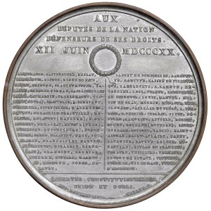 Foreign medals - FRANCIA. Repubblica medaglia 1820 Ai deputati dell...