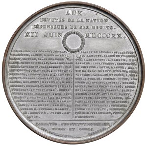 Foreign medals - FRANCE. Republic medal 1820 To the deputies of the...