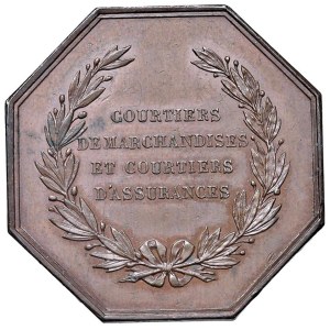 Foreign medals - FRANCIA Gettone 1833 La Borsa di Parigi - Opus: se...