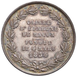 Foreign medals - FRANCIA Gettone 1834 Cassa di Risparmio di Macon f...