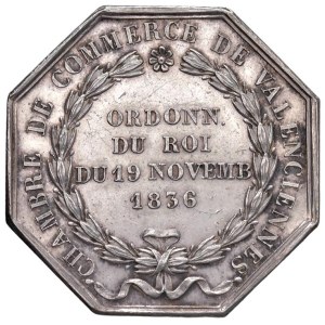 Foreign medals - FRANCIA Gettone 1836 Camera di Commercio Valencien...