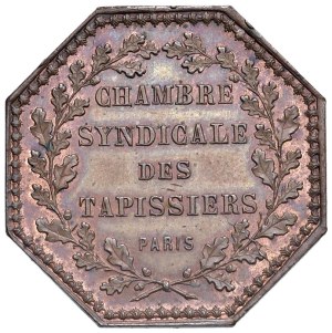 Foreign medals - FRANCE Token 1848 Trade Union Chamber of Upholstery...