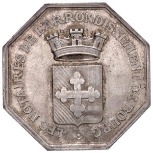 Foreign medals - FRANCE Token undated The notaries of the arrondisse...