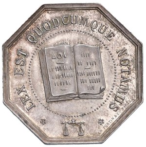 Foreign medals - FRANCE Token undated Chamber of Notaries of the a...