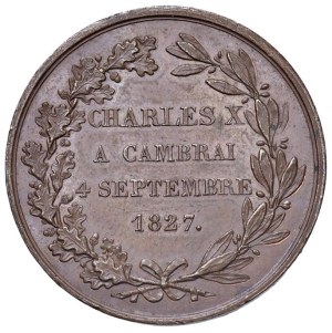 Foreign medals - FRANCE Charles X (1824-1830) Medal 1827 The King to ...