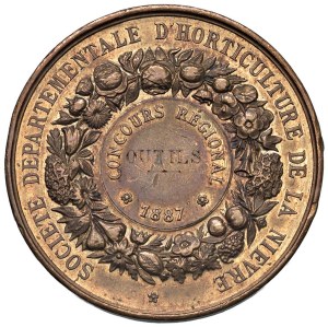 Foreign medals - FRANCE.Medal award of the Society of Horticul...