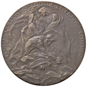 Foreign medals - FRANCE.Medal 1919 C.R.B. Committee of Alimenta...