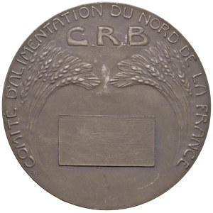 Foreign medals - FRANCIA. Medaglia 1919 C.R.B. Comitato di Alimenta...