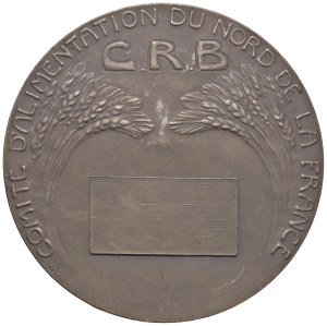 Foreign medals - FRANCE.Medal 1919 C.R.B. Committee of Alimenta...