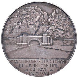 Foreign medals - FRANCE. 1927 medal Marseilles canal and bridge...