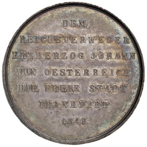 Foreign medals - GERMANIA Francoforte Medaglia 1849 Per la Reggenza...