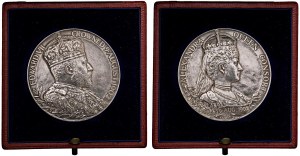 Foreign medals - ENGLAND Edward VII - 1902 medal for the inco...