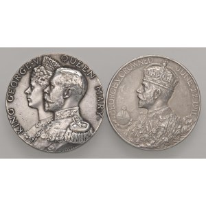 Foreign medals - INGHILTERRA Giorgio V - Lotto di due medaglie 1911...