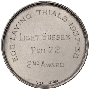 Foreign medals - ENGLAND. 1937-38 Harper Agricultural medal ...
