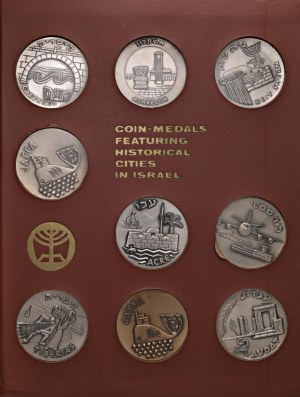 Foreign medals - ISRAEL. Lot of 9 medals of the cities of Israe...
