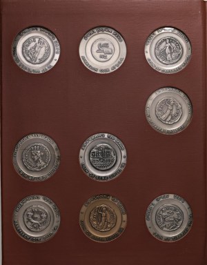 Foreign medals - ISRAEL. Lot of 9 medals of the cities of Israe...