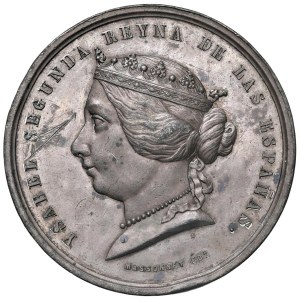 Foreign medals - SPAIN. Isabella II Medal 1860 For the War of...