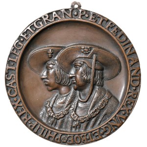 Foreign medals - SPAGNA-UNGHERIA. Medaglia uniface senza data (fusi...