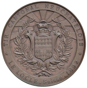 Foreign medals - SWITZERLAND. Canton of Neuchatel Medal 1892 Shooting ...
