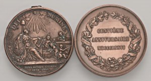 Foreign medals - SWITZERLAND Lot of two medals: 1734 opus Dassier ...