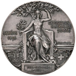 Foreign medals - SVIZZERA Ginevra - Medaglia 1896 Exposition Nation...