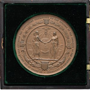 Foreign medals - USA Medaglia 1902 Inaugurazione della Camera di Co...