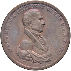 Foreign medals - USA Token James Monroe - AE (g 17.00 - 34 mm)...