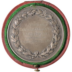 Various medals - Medaglia Premio 1907 Onore e VirtÃ¹ nominativa : C...
