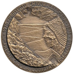 Various medals - Diga Di Chivor. Medaglia 1975 Impregilo Milano, la...