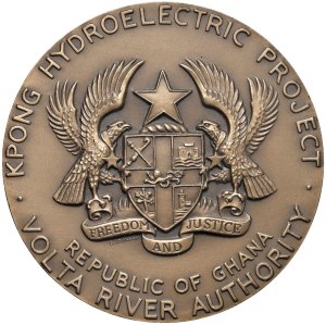 Various medals - Kpong Hydroelectric Power Plant. Medal 1981 Impreg...
