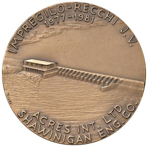 Various medals - Kpong Hydroelectric Power Plant. Medal 1981 Impreg...