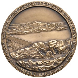 Various medals - Tarbela Dam. Medal 1983 Impregilo S.P.A., l...