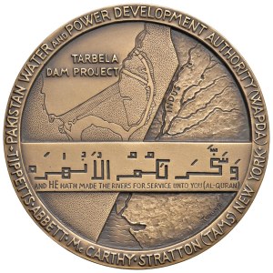 Various medals - Tarbela Dam. Medal 1983 Impregilo S.P.A., l...