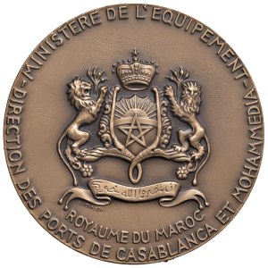 Various medals - Port of Mohammedia. Medal 1984 G.I.S. Impregil...