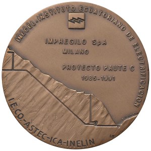 Various medals - Progetto Paute C. Medaglia 1991 Impregilo S.P.A., ...